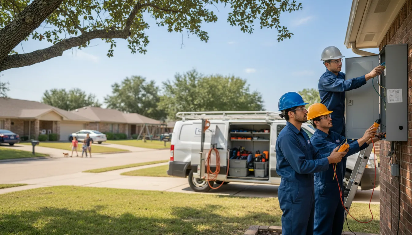 Certified electrician providing emergency electrical services in Bettendorf, IA